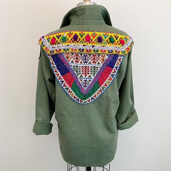 Free People Jackets & Blazers - Free People Gypsy River Embellished Military Jacket